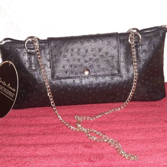 ~ Roberta Amee~Insulated Purse/cross bag ~ Dark Brown/gold hardware NEW - Picture 1 of 11